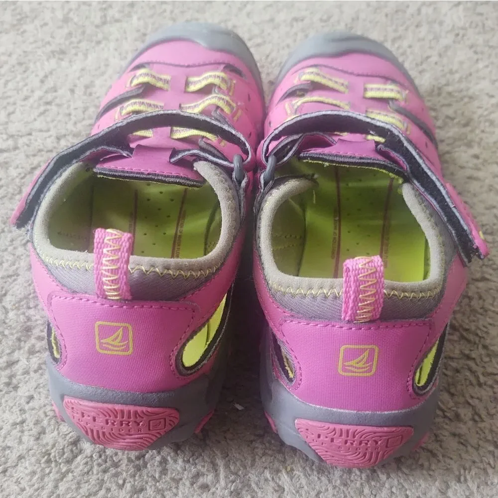 Sperry Top-Sider Wet Tech Fisherman Sandal Hot Pink Girls Size 4 PRE-OWNED